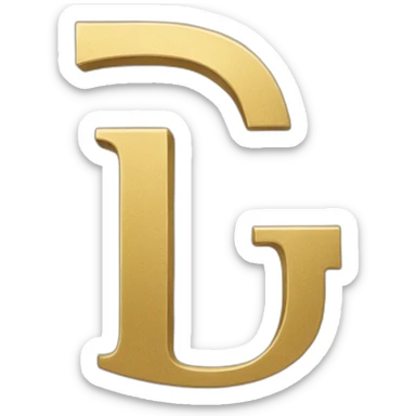 Logo with letter G T in gold  sticker