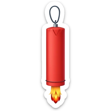 Hanging firecracker sticker