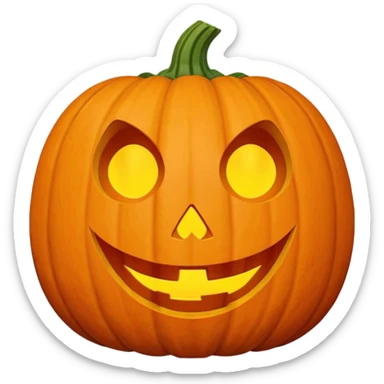 halloween Pumpkin Head sticker
