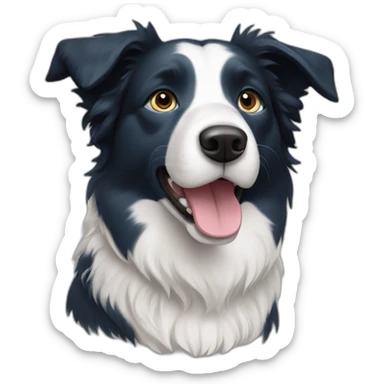 Short hair Border collie blue sticker