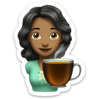 tea with jasmine  sticker