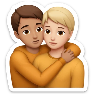 intimate moment between two sticker