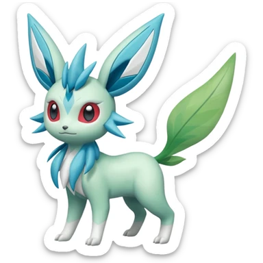Virizion-Amaura-Glaceon-Celebi-Shaymin-hybrid-creature (full body) sticker