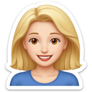 The woman looks like she's falling in love. sticker