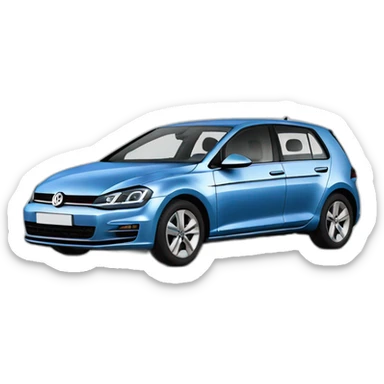 Volkswagen-Golf-2015-universal-blue sticker