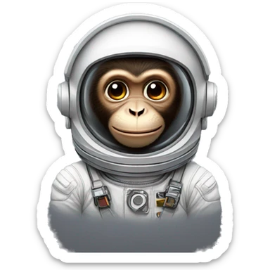 Monkey astronaut  sticker