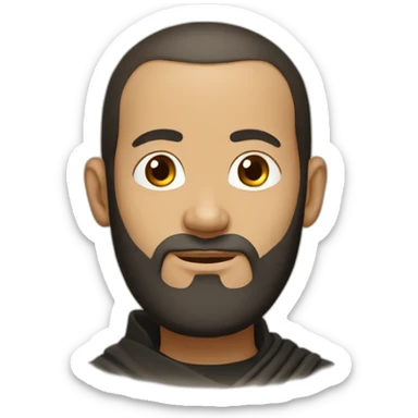 Orthodox christian Icon monk sticker