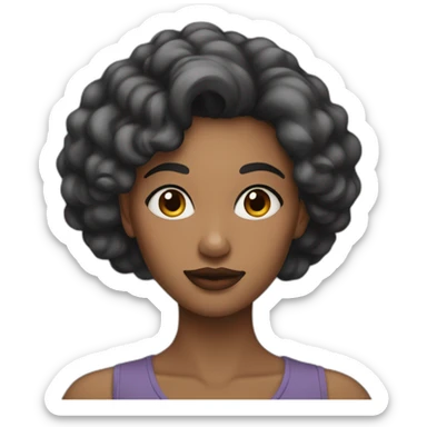 Femme maquillée  sticker