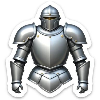Suit of Armor on display  sticker