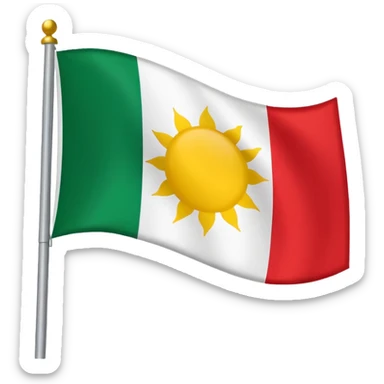 Kürdistan flag sticker