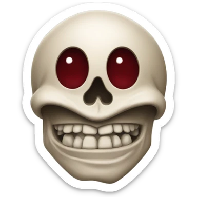 Brutus the Buckeye, skull / bones sticker