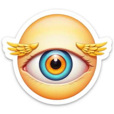 eye with six wings sticker