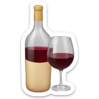 Drinking wine  sticker