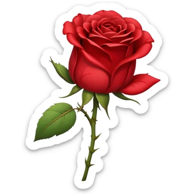 Wilted rose sticker