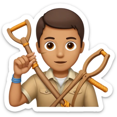 slingshot cartoon sticker