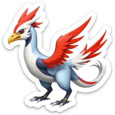 Trick-Gryphon-Latias-Silvally-fusion-creature (full body) sticker