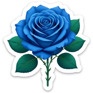 Blue rose bouquet sticker