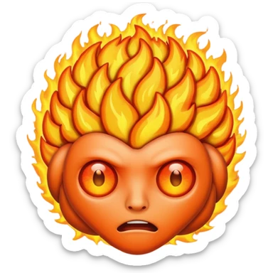 Brain on fire sticker