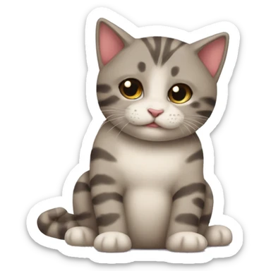 Un gatto che bacia un altro gatto  sticker