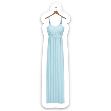 tight maxi dress with straps hanger sticker