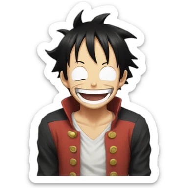 Luffy laugh sticker