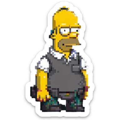 Homer Simpson sticker