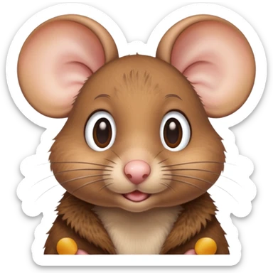 🙄 pero que el ratón tenga los ojos o sea que su iris vea para arriba  sticker