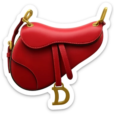 dior red saddle bag sticker