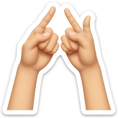 Two hands doing a pinky promise  sticker