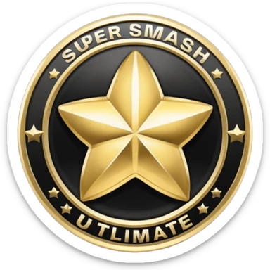 give me the logo of super smash bros ultimate sticker