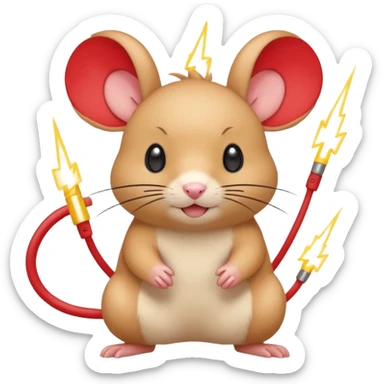 Plusle-Minun-Gerbil-Pokémon-fusion, full body sticker