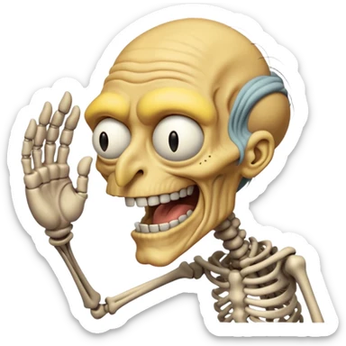 Mr burns hand tapping evil laugh  sticker