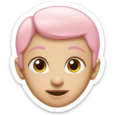 Baby pink heart sticker