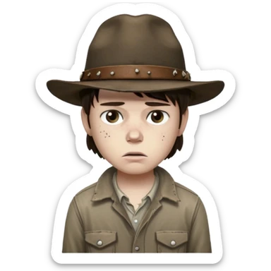The walking dead carlcarl sticker