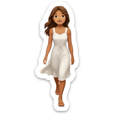 Coastal Town woman sticker