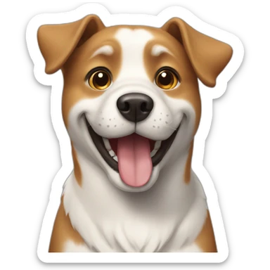 happy dog happy sticker