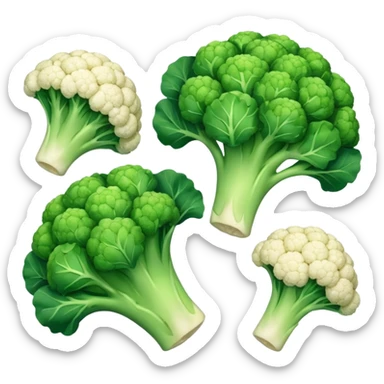 frozen broccoli and cauliflower sticker