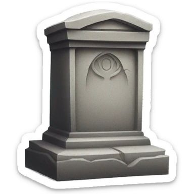 tomb stone sticker