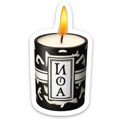 diptyque candle sticker