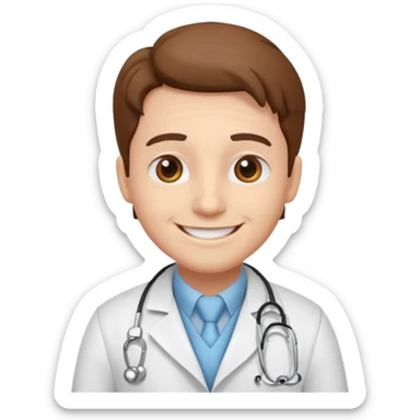 doctor mascot sticker
