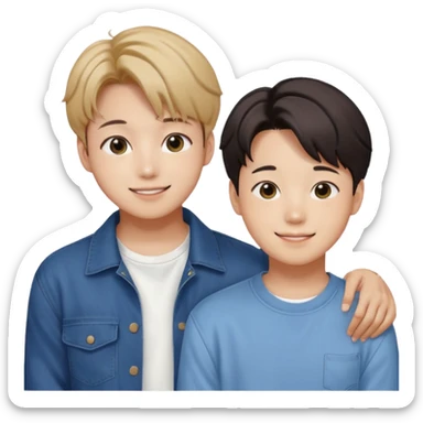 BTS Jungkook with Jimin BTS sticker