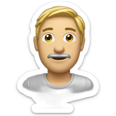 homme faire ménage sticker