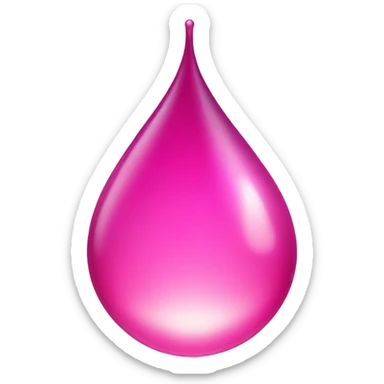 Magic pink water drop sticker
