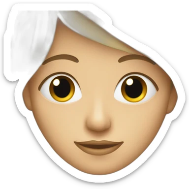 Personne qui plissé les yeux sticker