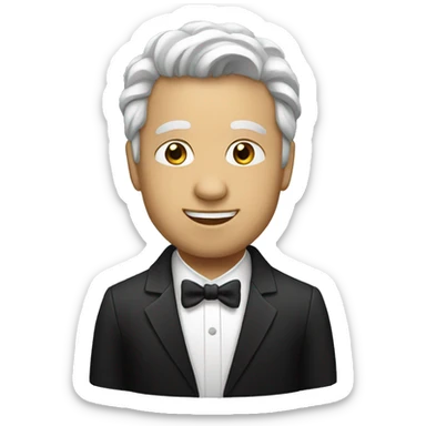 white pianist sticker