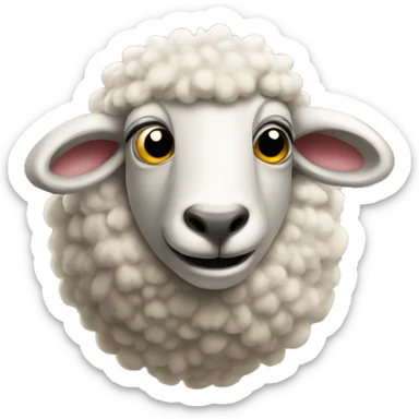 Freaky sheep sticker