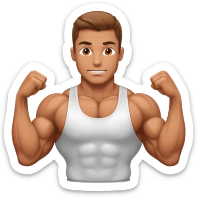 Hot body builder sticker