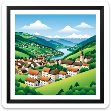 Canton st Gallen Switzerland sticker