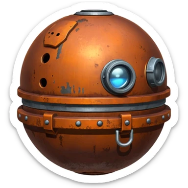 sea ​​mine sticker