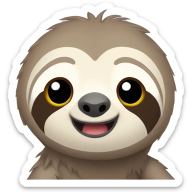 cute sloth sticker